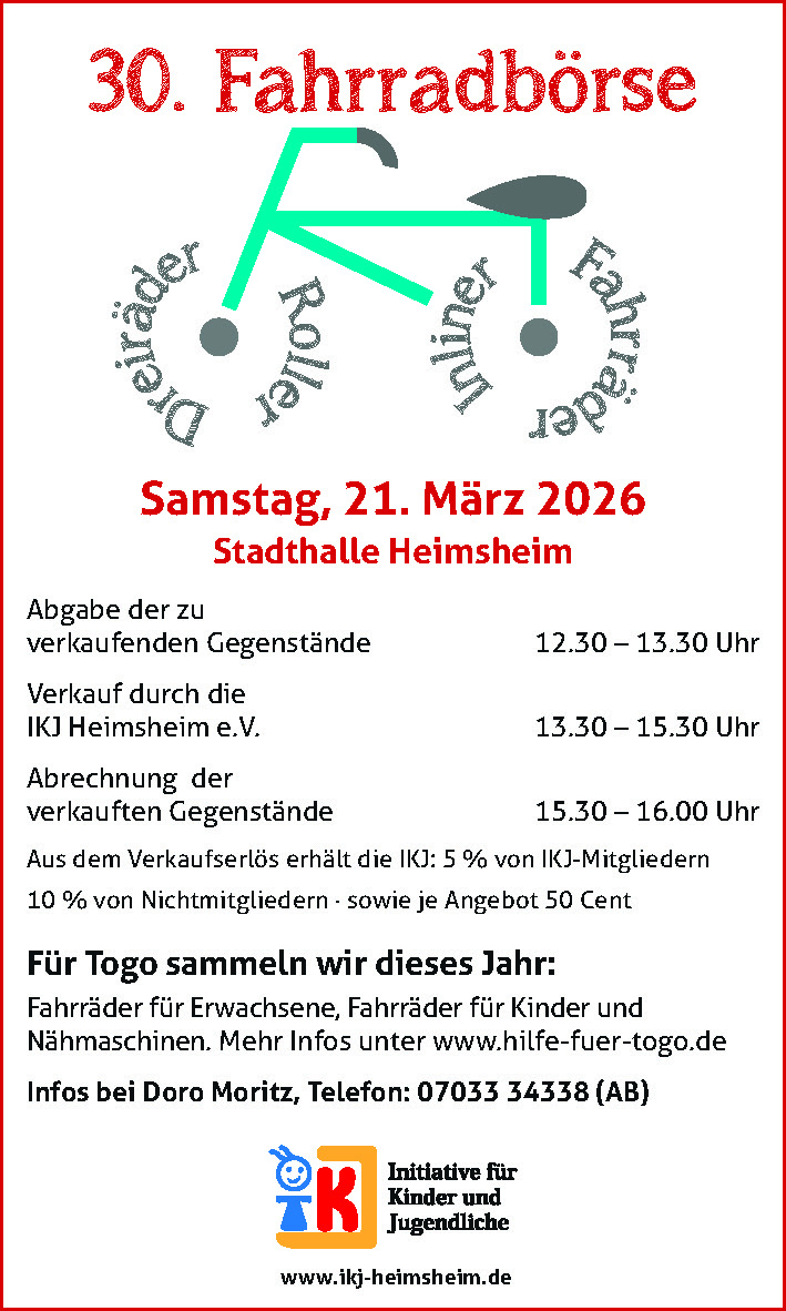 2026 Fahrradb�rse
